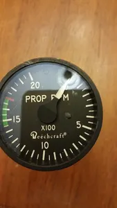 BEECHCRAFT PROP TACHOMETER INDICATOR P/N 101-384157-5